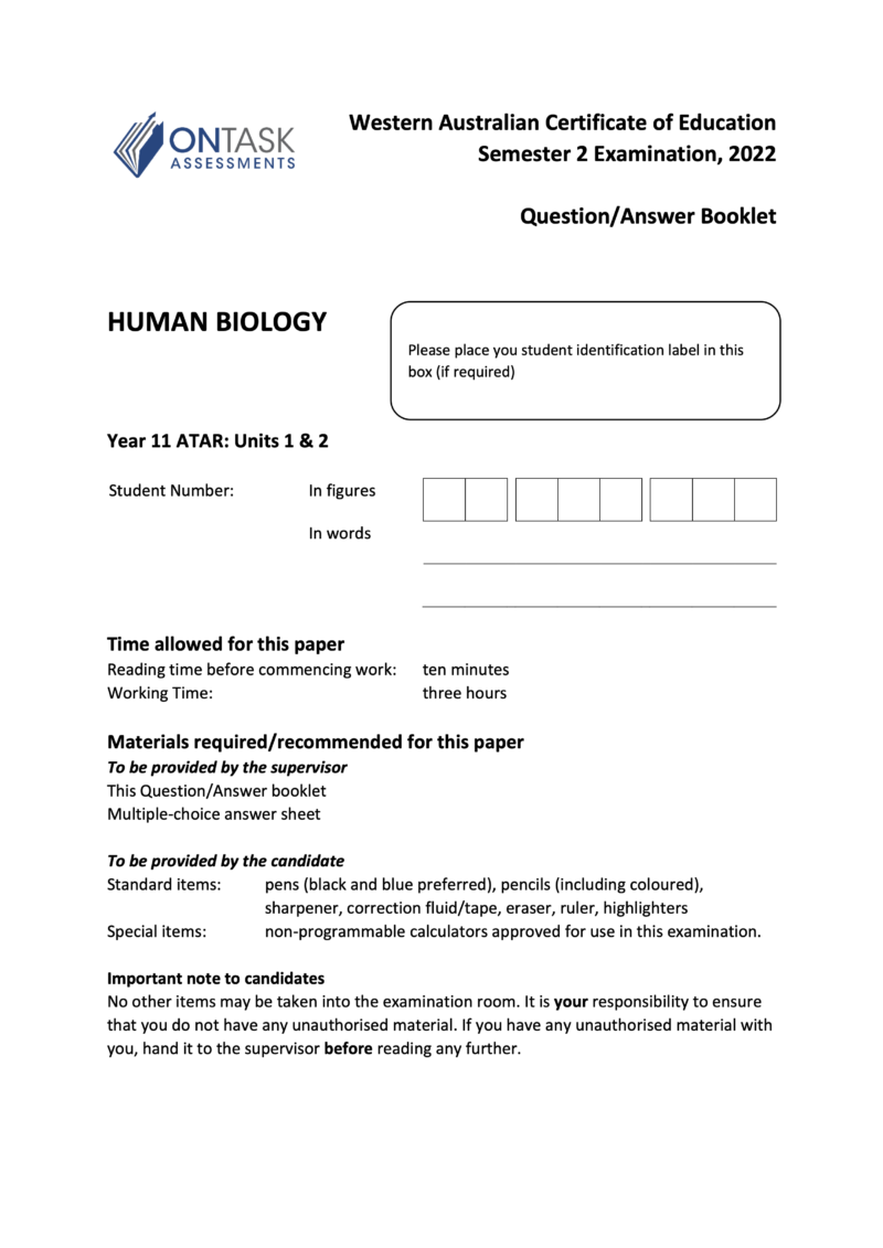 Microsoft Word - 2022 AEHBY - Sem 2 Exam - FINAL v1