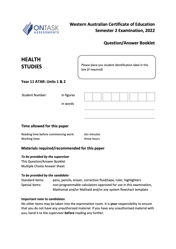 Microsoft Word - 2022 AEHEA - Sem 2 Exam - FINAL v1