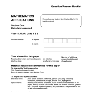 Microsoft Word - 2023 AEMAA - Sem 2 Exam Calc - FINAL v1