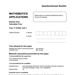 Microsoft Word - 2024 AEMAA - Sem 1 Exam (Calculator Free) - FINAL v1.docx