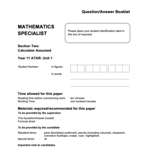 Microsoft Word - 2024 AEMAS - Sem 1 Exam (Calculator Assumed) - FINAL v1.docx