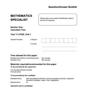 Microsoft Word - 2024 AEMAS - Sem 1 Exam (Calculator Free) - FINAL v1.docx