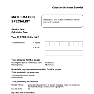 Microsoft Word - 2024 AEMAS - Sem 2 Exam (Calculator Free) - FINAL v1.docx