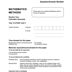 Microsoft Word - 2024 ATMAM - Sem 1 Exam (Calculator Assumed) - FINAL v1.docx