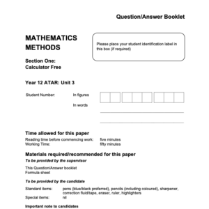 Microsoft Word - 2024 ATMAM - Sem 1 Exam (Calculator Free) - FINAL v1.docx