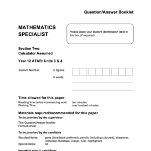 Microsoft Word - 2024 ATMAS - Sem 2 Exam (Calculator Assumed) - FINAL v1.docx